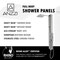 Anzzi Lann 3-Jetted Shower Panel with Heavy Rain Showerhead in Chrome SP-AZ015 - alternate 8